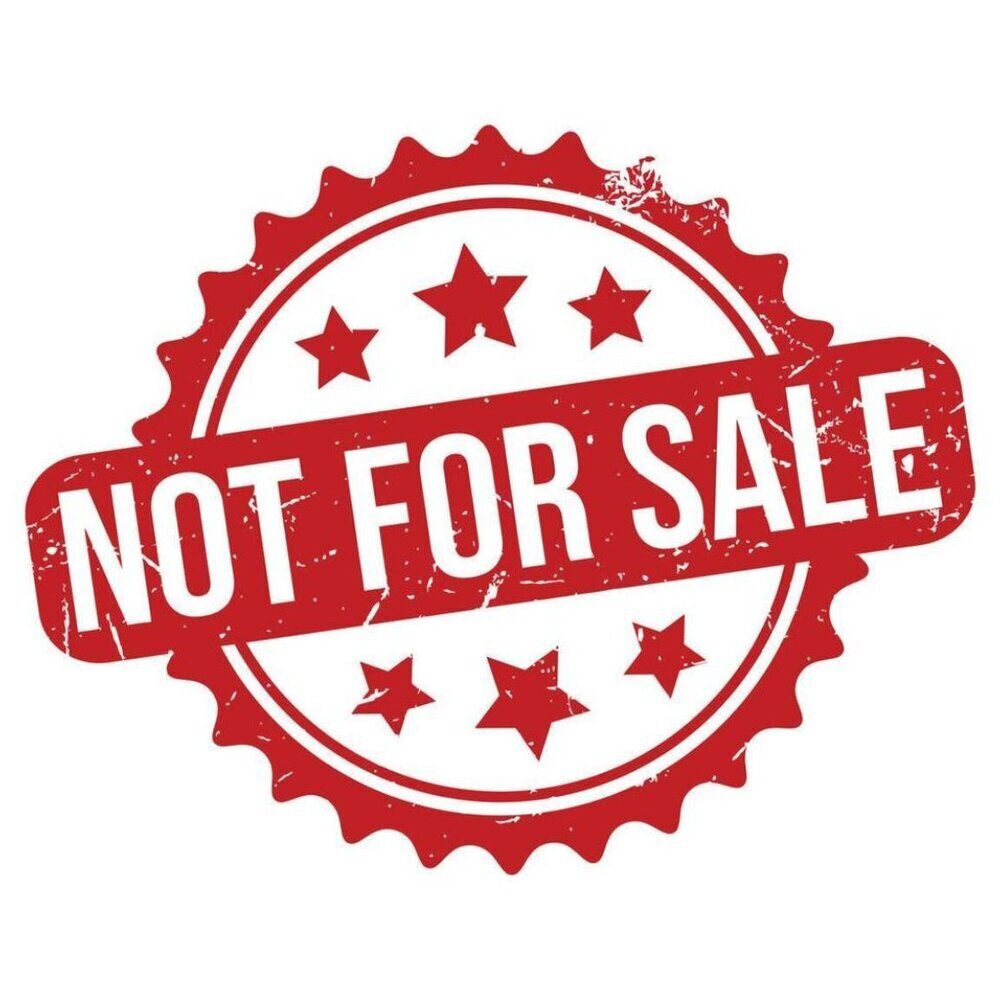 NOT FOR SALE